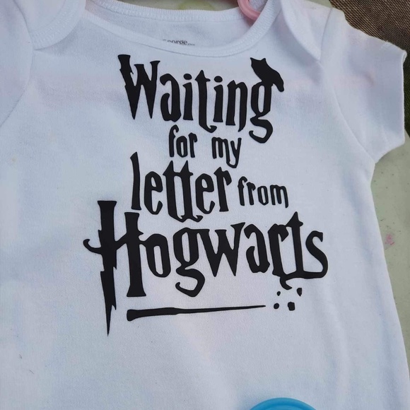 “Waiting for my letter from hogwarts” custom onesie - Picture 1 of 1